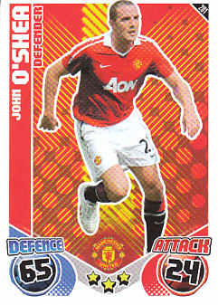 John O'Shea Manchester United 2010/11 Topps Match Attax #201